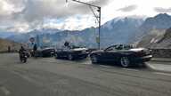 last years cars...a picture from Stelvio pass. Two Jaguar F-type and one BMW M6